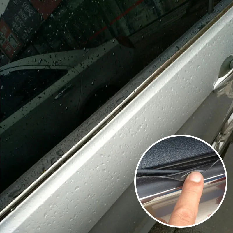 Car Outer Window Seal Strip Waterproof Rubber Weather Edge for Front Rear Noise Insulation Anti-Dust Auto Interior Accessories