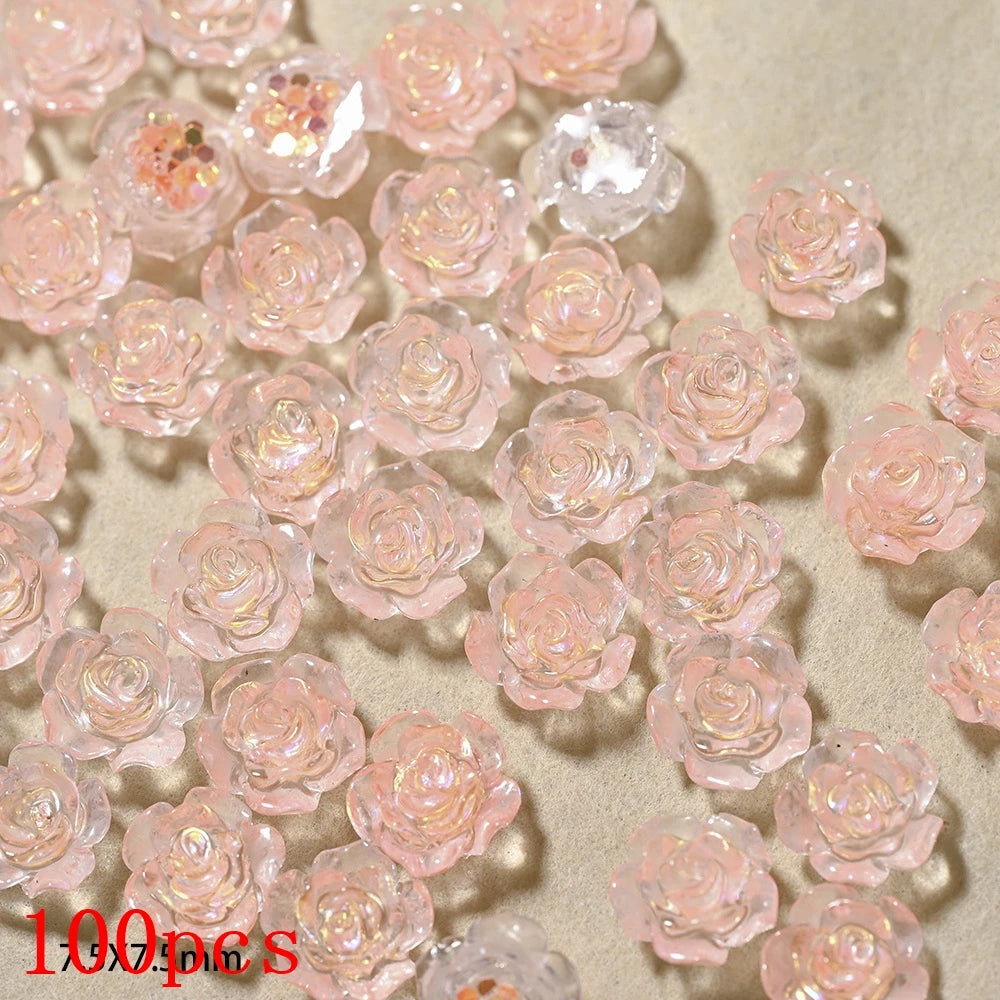 500-600pcs Bow Flower Nail Art Resin Decorations Mix Shapes Nail Charms Press on Manicure Supplies Jewelry Kawaii Accessories *&