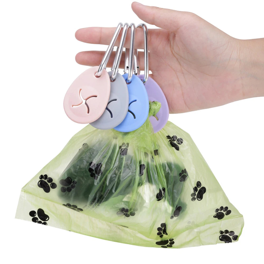Dog Poop Bags Dispenser Dog Products Dog Poop Bag Holder Pet Garbage Bag Clip Hands-free Clip Dog Cleaning Supplies