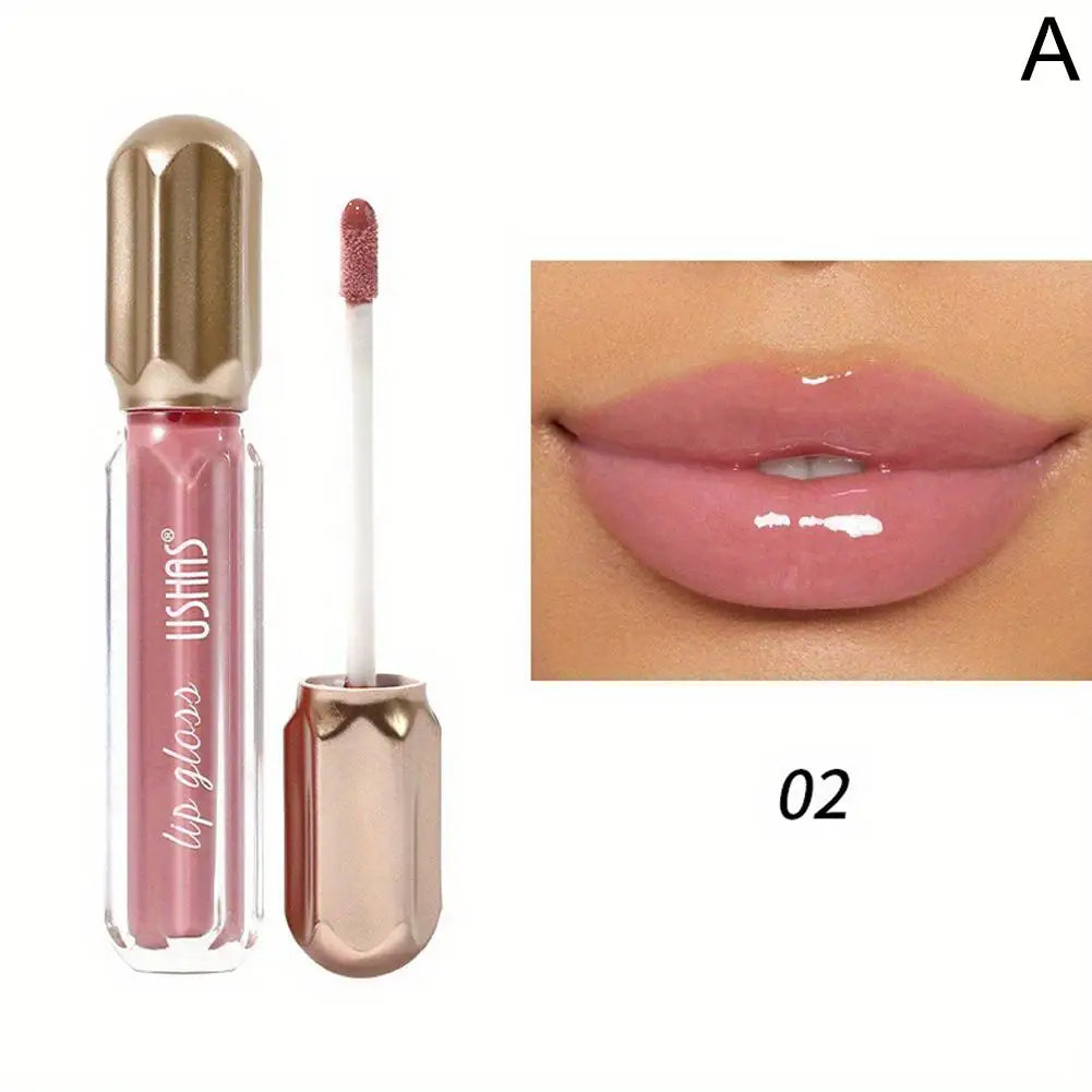 Shimmering Mirror Lipstick Glossy Lipstick Mirror Water Lip Gloss Waterproof Last Moisturizing Lip Glaze Glitter Pearl Lip 2026
