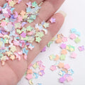 50pcs Mocha Star/love Nail Charms 3MM Star Charms for Nails 3D Mini Nail Rhinestones nail art Color Nail Gems nails accessories