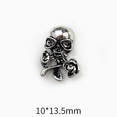 10Pcs Vintage Cross Nail Art Charms 3D Alloy Baroque Angel Heart Nail Art Decoration DIY Designer Luxury Manicure Accessories