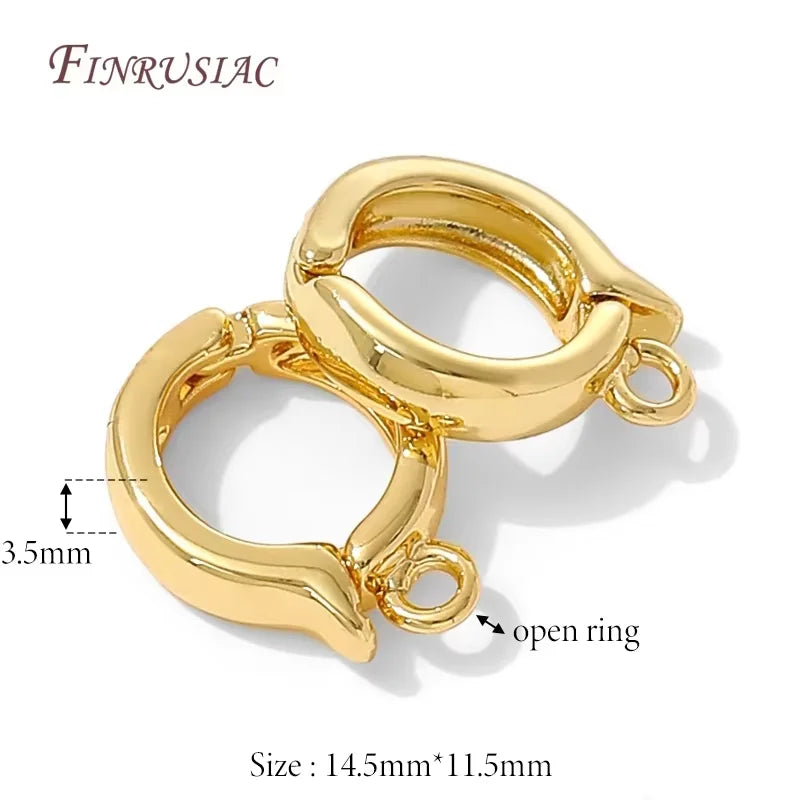 18K Gold Plated Bails For Pendants,Charms Clasps Connector For Jewelry Making Supplies,Hinged Necklace Enhancer,Jewelry Findings