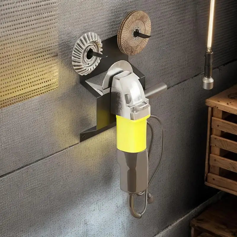 Tool Wall Mount Bracket For Grinder Electric Polishers Wall Mounted Rack Hanger Heavy Duty Multifunctional Angle Grinder Storage