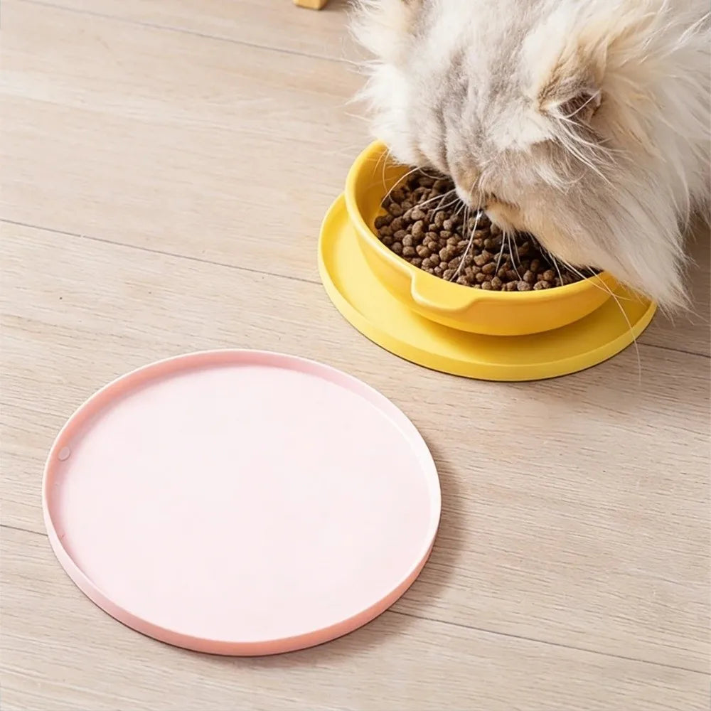 New Silicone Pet Food Mat Non-Slip Waterproof Feeding Mat Easy To Clean Leak Proof Dining Mat Pet Tableware