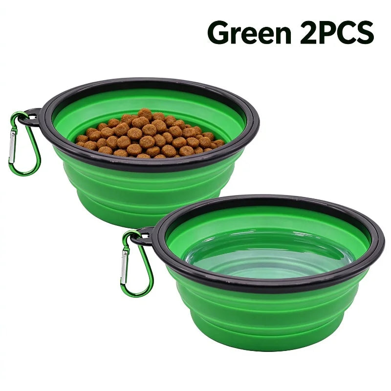Durable TPR Portable Pet Food Bowl for Cats And Dogs Silicone Collapsible Travel Outdoor Water Food Bowl for Pets