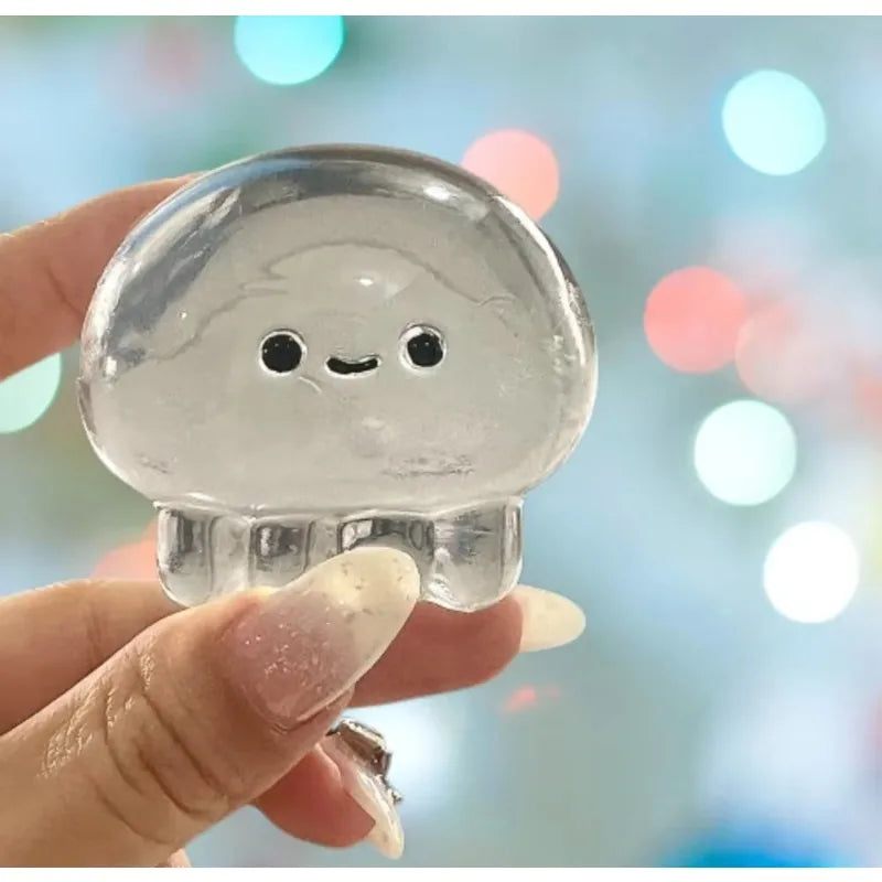 ASuper Soft Super Cute Jellyfish & Bear Squishy, Slow Rising Squeeze Stress Relief Sensory Decompression Novelty Gift for Adults