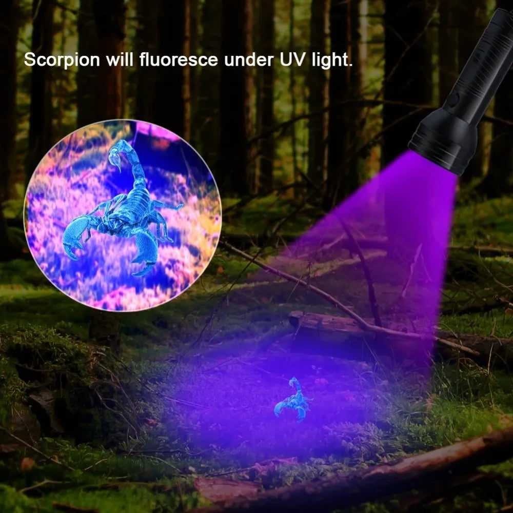 Super Powerful UV Flashlight 51LED 21LED 12LED 395-400nm Black Light Flashlights UV Light Detector for Pet Urine Stains