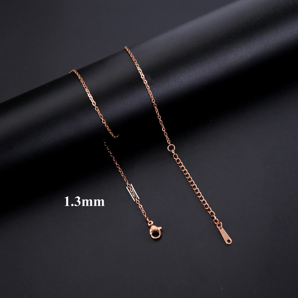 Lucktune Stainless Steel Width 1.3MM Chain O Shape Thin Chain Necklace Minimalist Necklace Chain Women Bohemian Jewelry Gift