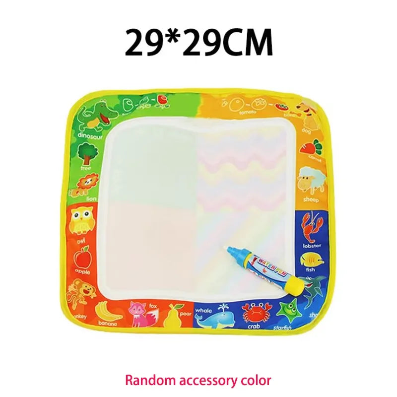Coolplay Magic Water Drawing Mat Coloring Doodle Mat with Magic Pens Montessori Toys Painting Board Educational Toys for Kids
