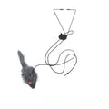 Interactive Cat Toy Hanging Clip Door Plush Mouse Self-playing Hanging Door Kitten Toy Elastic Clip Door Swing Hanging Cat Toy