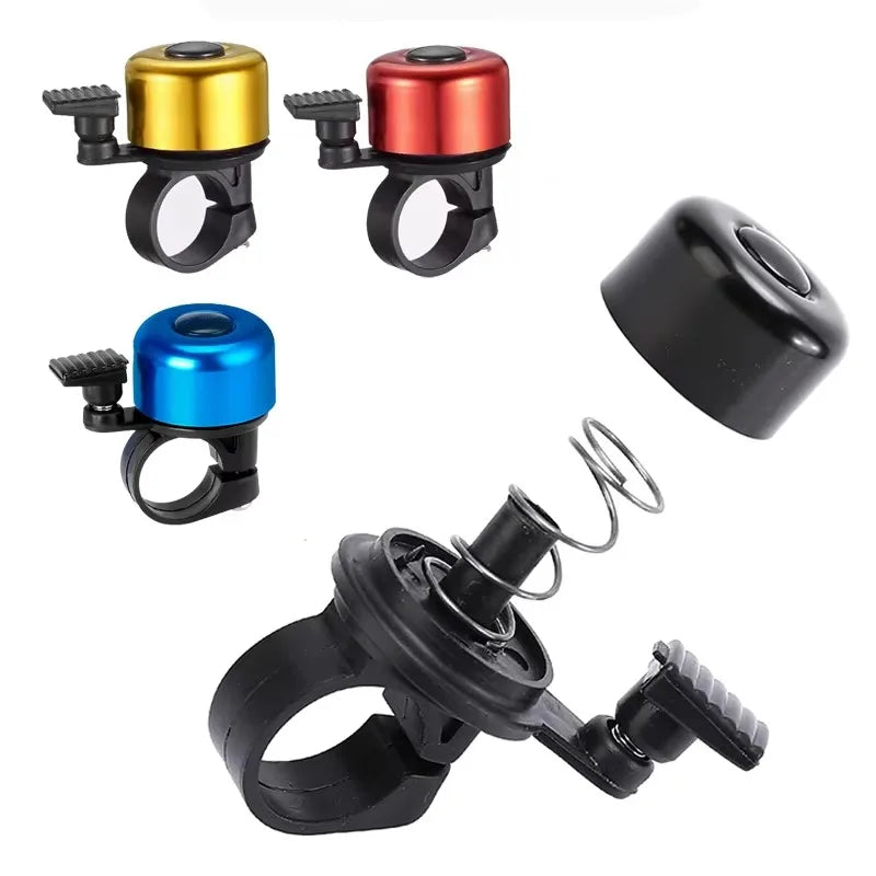 Colorful Aluminum Alloy Bicycle Bell Mini Handlebar Horn Loud Ring Bike Accessory for MTB Road City Cycling