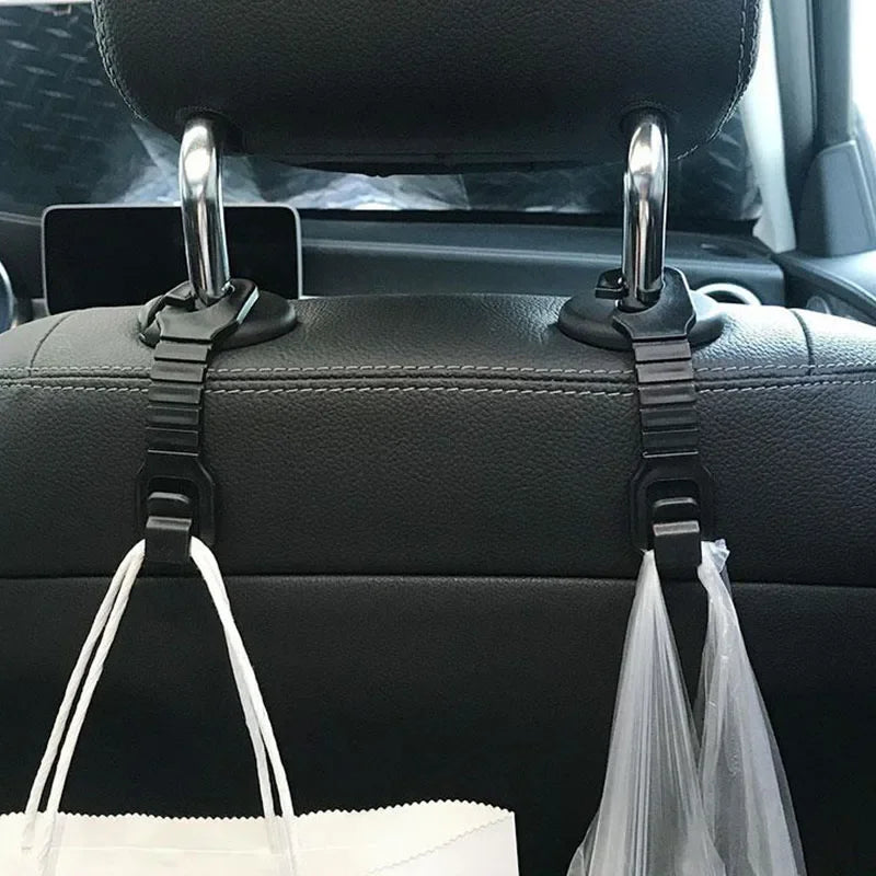 1/2/4Pcs Car Seat Back Hook Universal Car Seat Headrest Hook Organizer Holder Adjustable Storage Hanger Car Interior Accessories