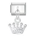 Unique Love Wings Moon Keys Bow Knot Crown Italian Charm Link Fit 9MM Stainless Steel Bracelet Women Men DIY Making Gifts