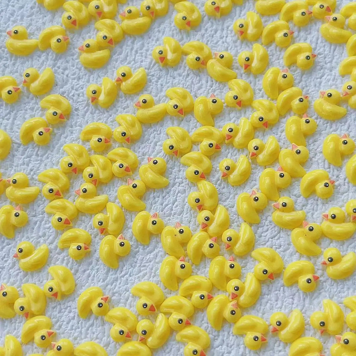 20pcs New Nail Art Cartoon Accessories Little Yellow Duck Resin Cute Nail Charms Decorations Supplies DIY 3D Cute Nail Art Parts