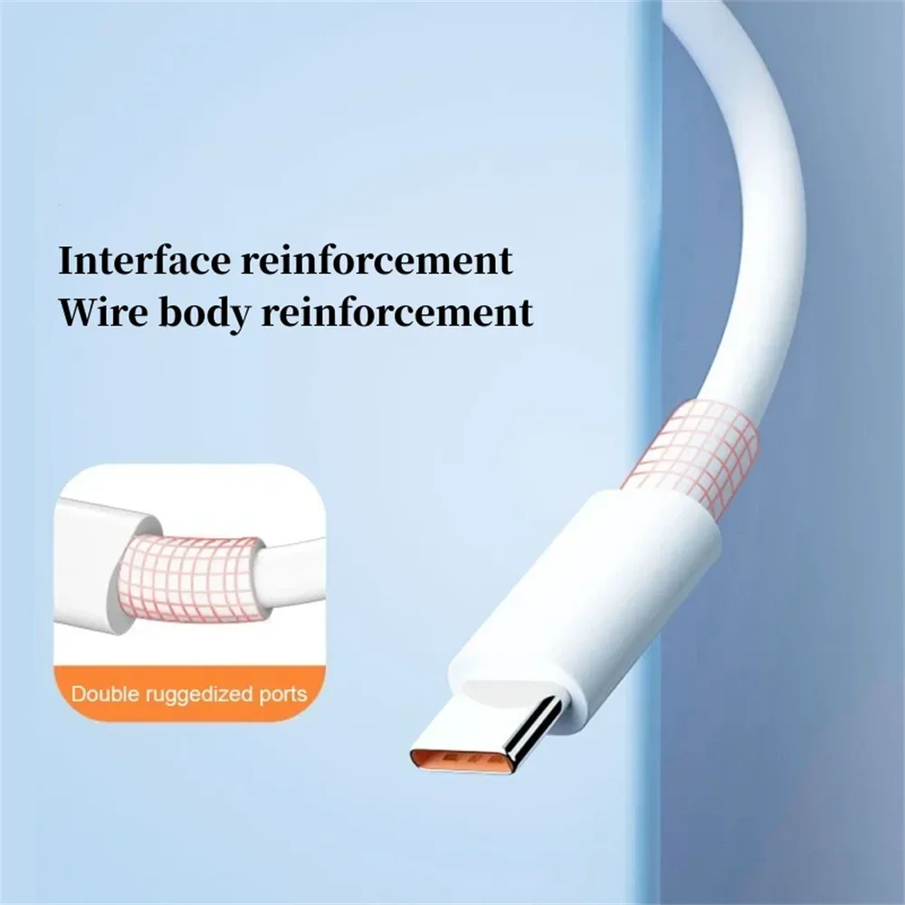 1/3Pc 120W 10A USB to Type C Fast Charging Cable USB C Quick Charge Wire High Speed Transfer Data Cord for Huawei Samsung Xiaomi
