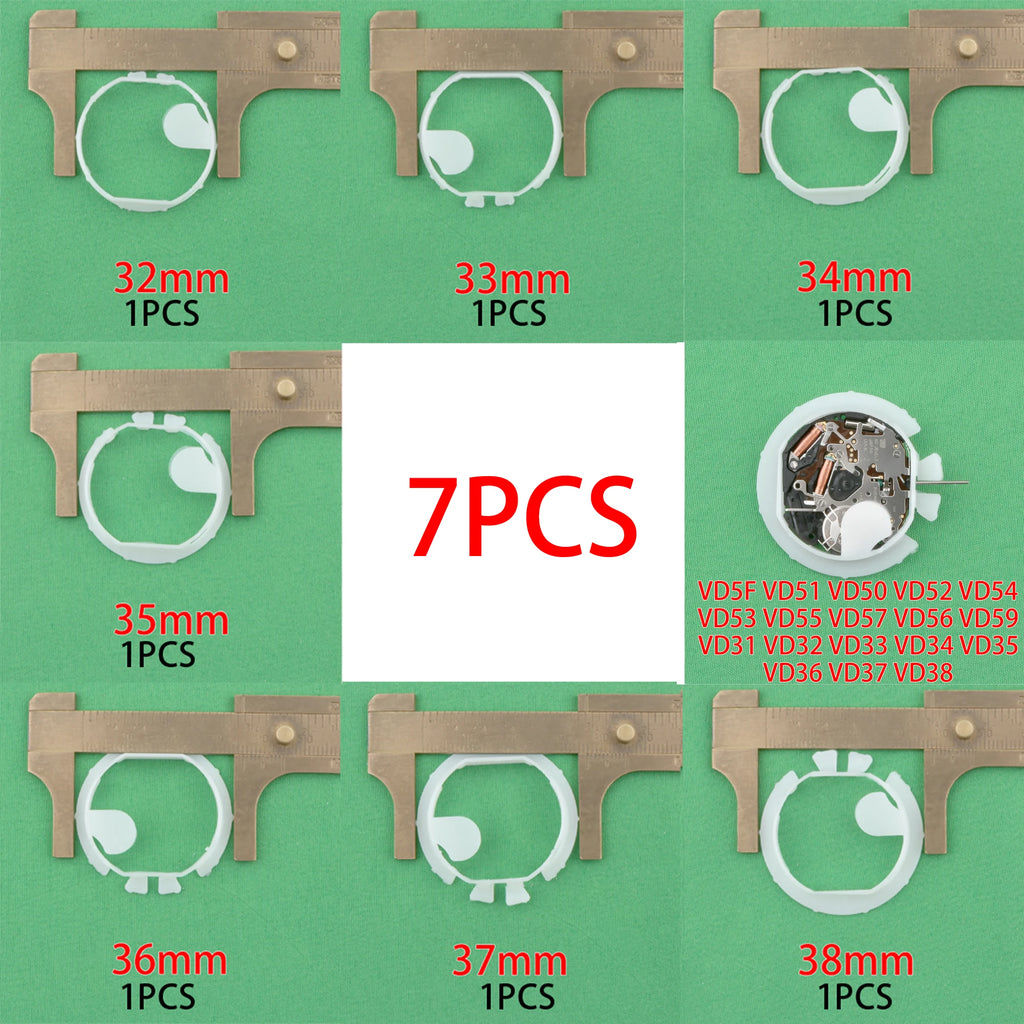 Plastic stent for VD53 movement VD57 movement VD51 VD50 PE90 PE50 spacer ring holder dial hold watch case MOONSWATCH holder