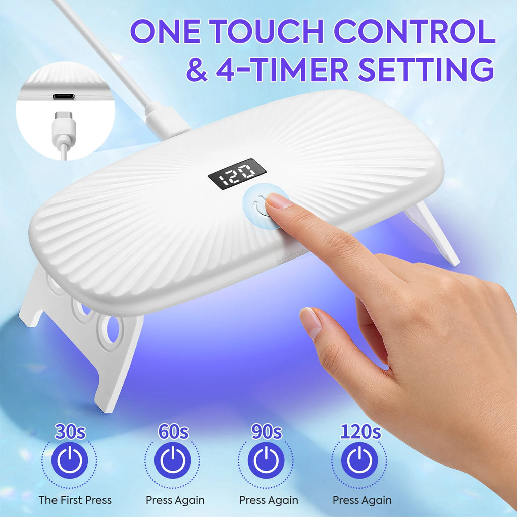 Professional 12LED Gel Nail Polish Dryer With 4Timers Setting Nail light For Fast Gel Nail Polish Home Manicure Salon Used