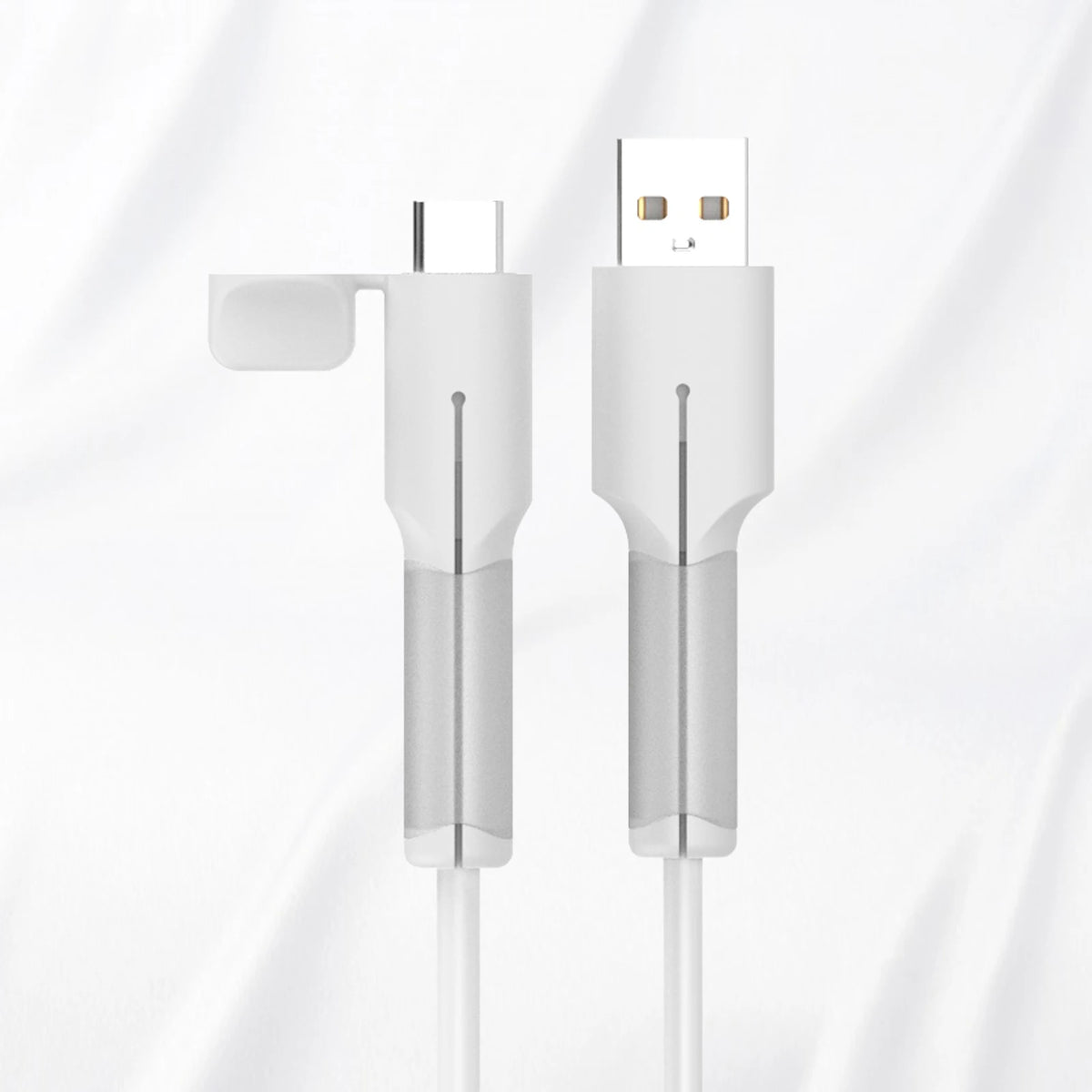 Charger Cable Protector, Type-C to Type-C/iPhone/USB A Silicone Charger Cord Protector, 2-in- Cord Protector with Cable Winder