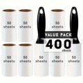 400/200/100 Sheets, Lint Roller, Pet Hair Remover Roller, Lint Roller Refills, Tearable Sticky Roller, Lint Rollers for Pet