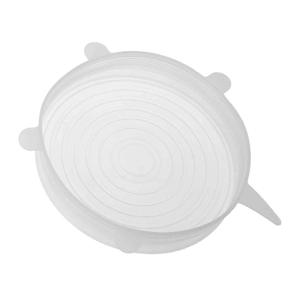 Silicone Stretch Lid Flexible Round Silicone Bowl Cover Durable Food Storage Covers Food Wrap Bowl Pot Lid for Kitchen Cookware