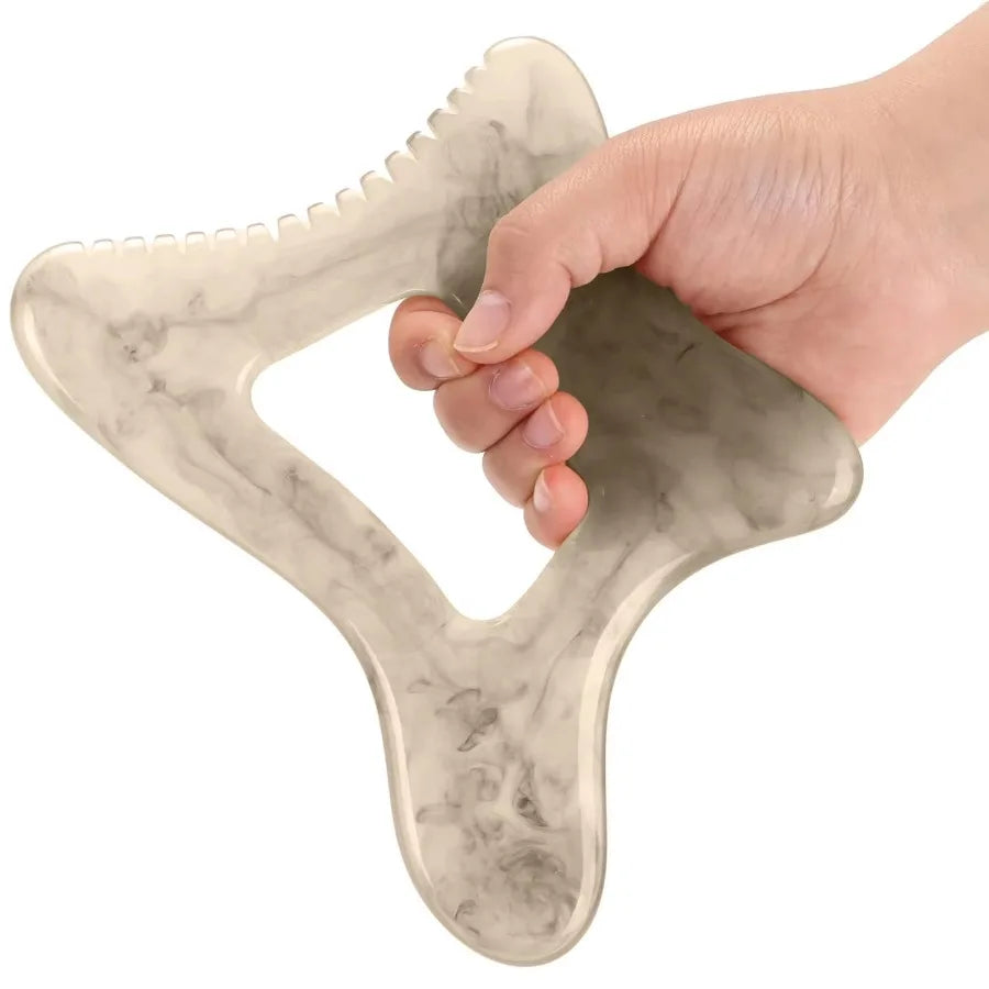 Large Resin Gua Sha Tool, Body Lymphatic Massage for Muscle Recovery & Circulation, Cellulite Massager for Legs Back