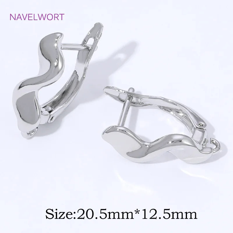 Multi Styles 18K Gold Plated Brass Shvenzy Earring Hooks Ear Wire Fastener,Accessories For Earrings,DIY Jewelry Making Supplies