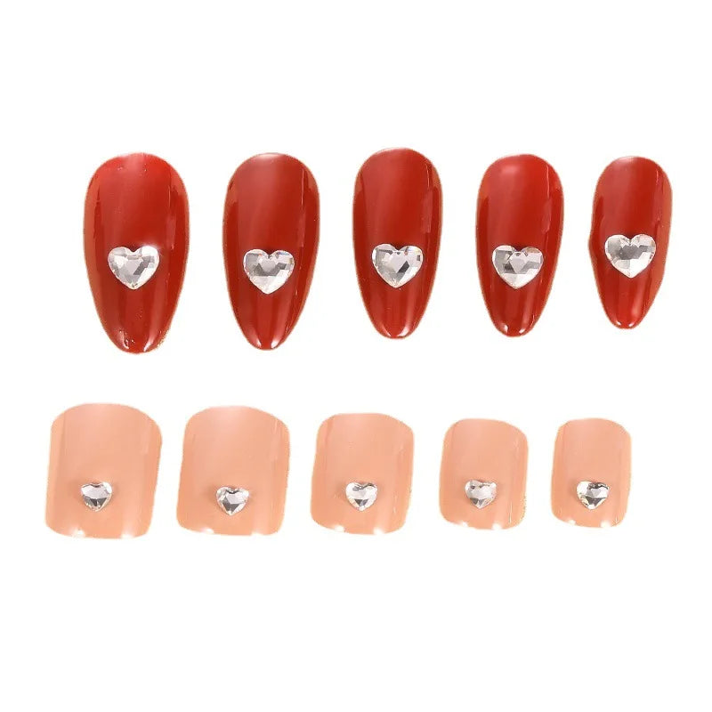 K9 Wholesale Mixcolor love diamonds flat bottomed irregular diamonds flat bottomed glass diamonds nail accessories diamonds