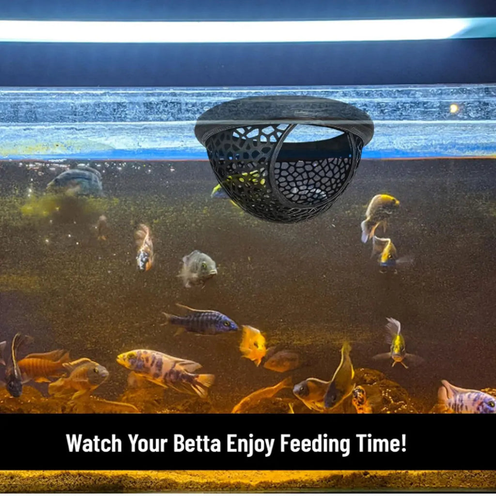 Betta Fish Floating Bed & Breeding Cave  Soft Mesh Aquarium Hideout for Rest, Spawning & Stress Relief