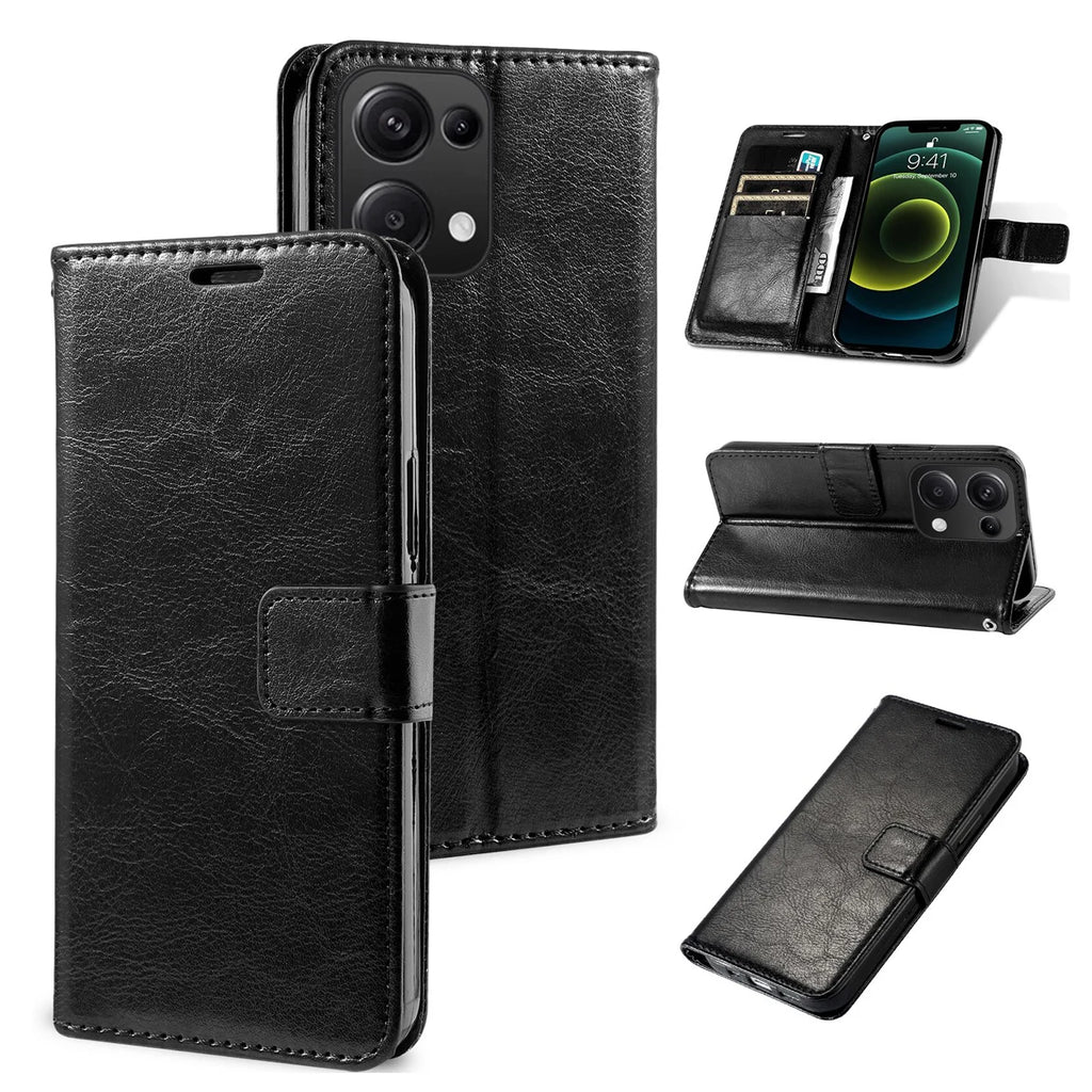 Magnetic Leather Wallet Case for iPhone 11 12 13 14 15 16 17 Pro Max Mini XR XS 8 7 6s 6 Plus SE 2020 5S Flip Card Holder Cover