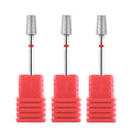 BNG 3Pcs Nail Drill Bit Nail Polishing Head Tapered Barrel Nail File Drill Bit Cuticle Cleaner Burr Tool For Nail Polishing Kit