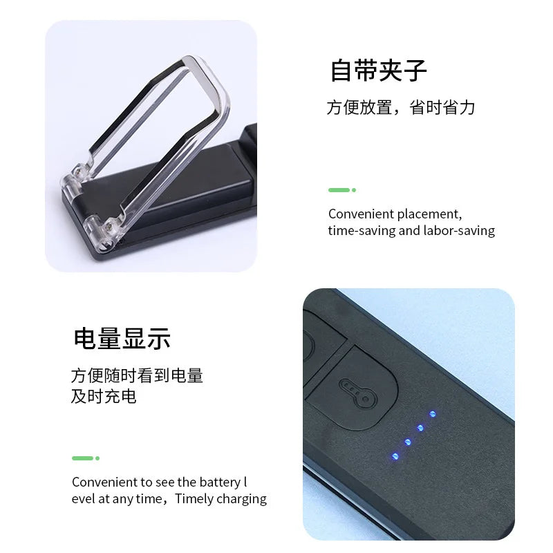 Reading Light, USB Rechargeable Book Light for Reading At Night in Bed,LED Clip on Portable Bookmark Light for Reading in Bed