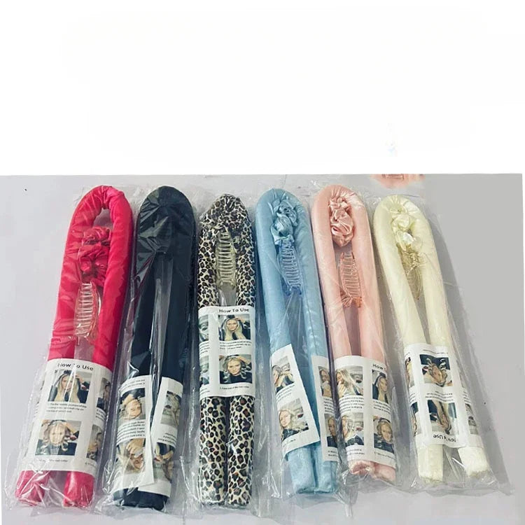 Hair Accessories For Women Clip Soft Hair Curlers Heatless Curling Rod Headband Hair Styling Tools Curling Ribbon Modeling Set