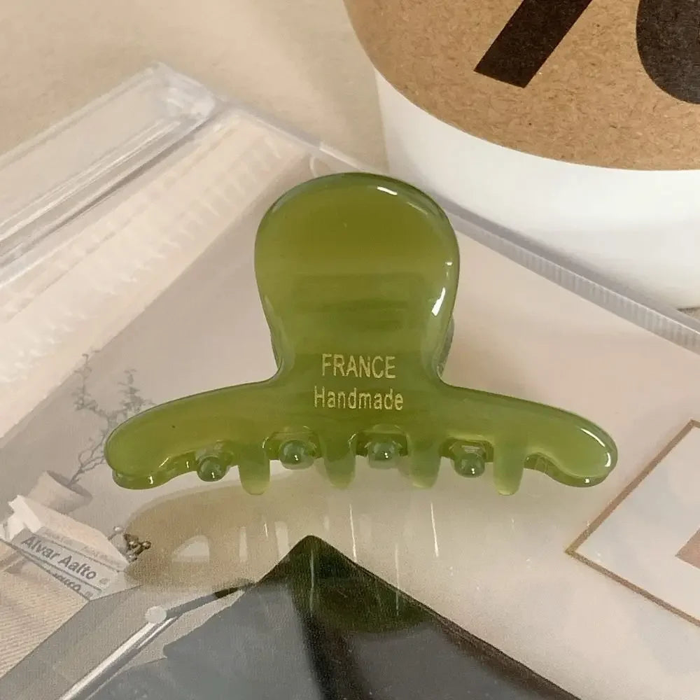 Fashion French Hair Claw Clips Elegant Retro Crab Shark Clip Acetate High Ponytail Holders for Women Girls