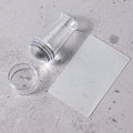 Nail Stamper with Scraper Jelly Silicone Head Stamp for French Nails Manicuring Kits Polish Stencil Nail Art Stamping Tool