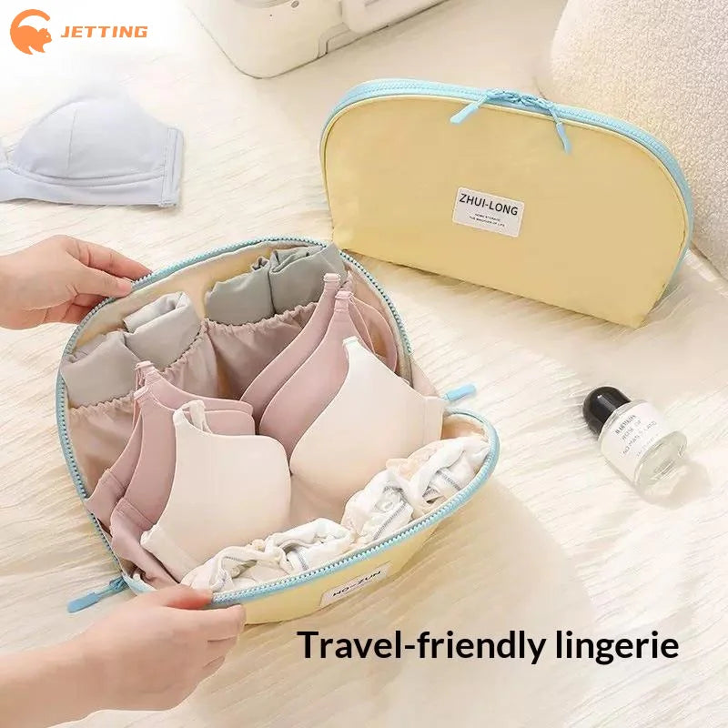 (New) 1PCS Large Capacity Portable Bra Underwear Organizer Travel Storage Bag Lingerie Pouch Socks Packing Bag