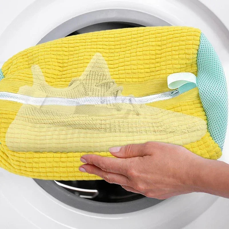 Washing Shoes Bag Cotton Laundry Net Fluffy fibers Easily remove dirt Washing Bags Anti-deformation Shoes Clothes Organizer