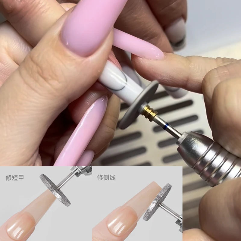 Metal Nail Polishing Removal Head Diamond Electric Nail Drill Bit Disc Grinding Burr T Mills Grinder Cuticle Cutter Art Tools