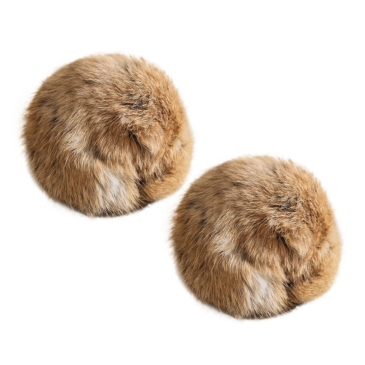 C 1/2/3/6Pcs 8cm Rabbit Fur Ball Cat Toy With Catnip Interactive Chasing Plush Toy Balls Pet Cat Accessories Supplies