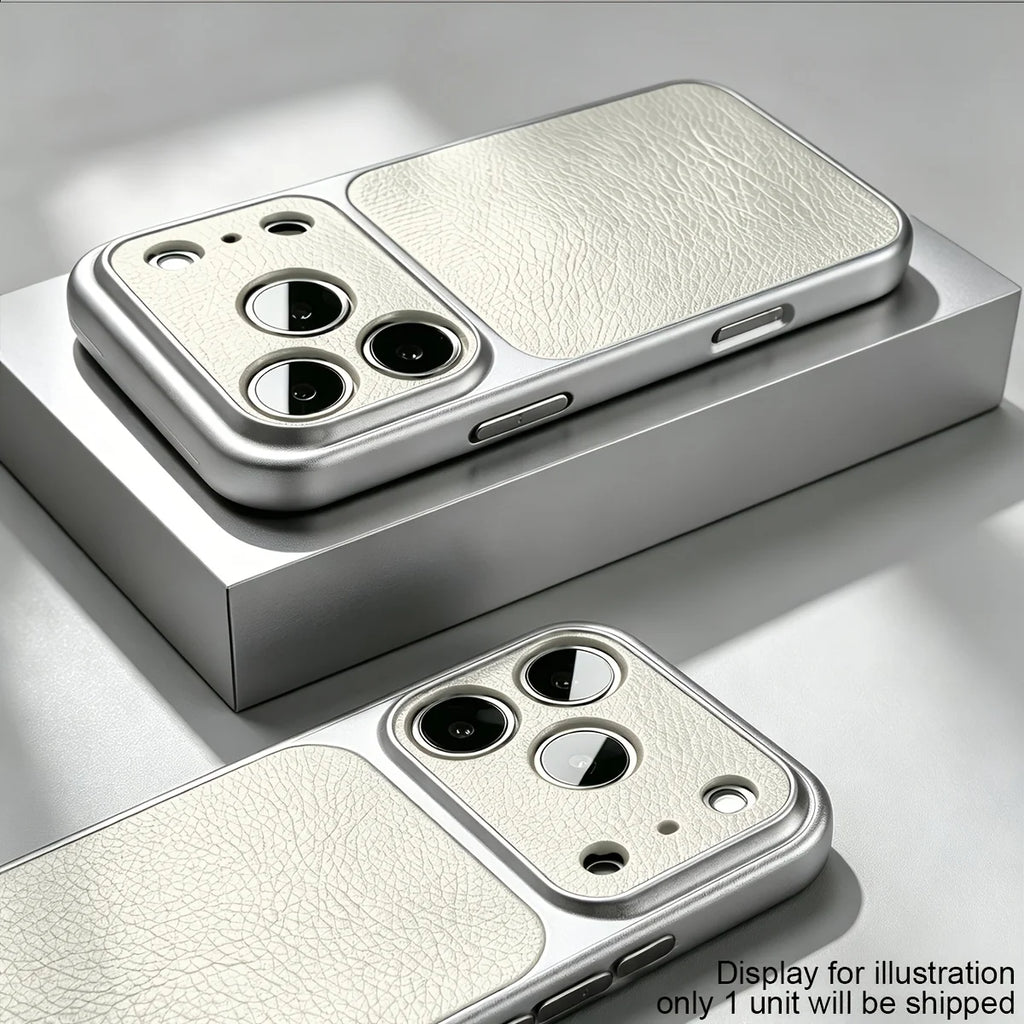 Luxury Retro Artificial Leather Matte Phone Case for IPhone 18 17 16 15 14 13 12 11 Pro Max 16 Plus Shockproof Protection Cover