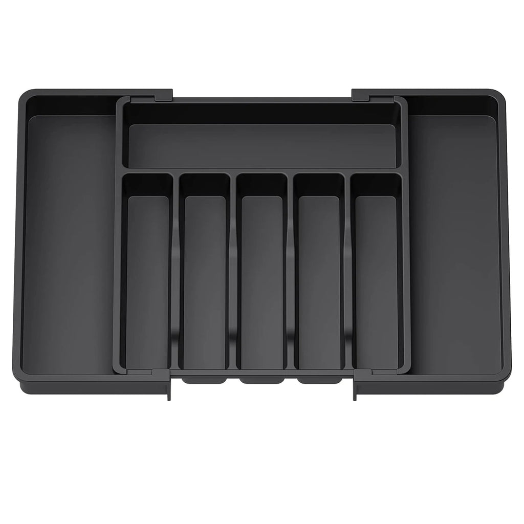 3 Color Upgradation Adjustable FlatwareTableware Organizer Plastic Multifunctional Drawer Organizer for Kitchen Counter Utensils
