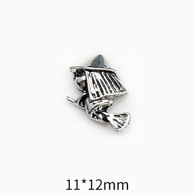10Pcs Vintage Cross Nail Art Charms 3D Alloy Baroque Angel Heart Nail Art Decoration DIY Designer Luxury Manicure Accessories