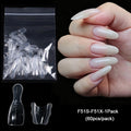 SWEET TREND-Sandwich Dual Nail Forms 15 Size 60pcs Oval Extension Dual Form Top/Bottom Nail Forms DIY Manicure Extensions Tool