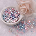About 150pcs 3-8mm Mixed Beads Colorful Imitation Pearls Plastic Beads for DIY Bracelet Necklace Jewelry Making Accessories