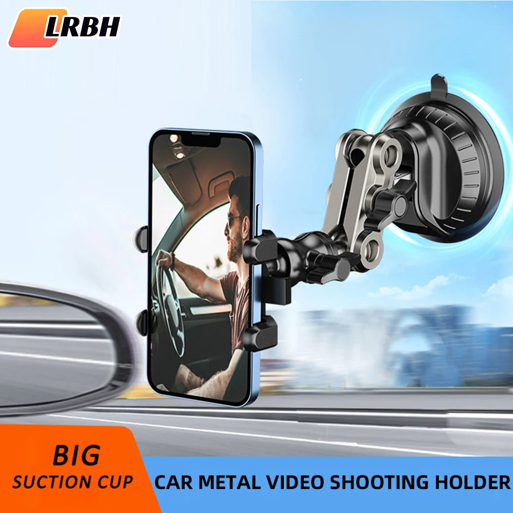 Car Phone Mount Video Recording Universal Magic Arm Suction Car Phone Holder Mount Windshield Window Glass Vlog Shooting