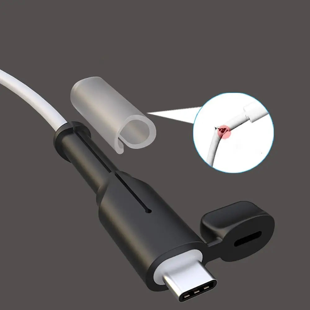 Type C Charger Cable Protector Cord Saver Dustproof Cover Charger Cable Protective Cap Accessories Silicone Silicone Cover