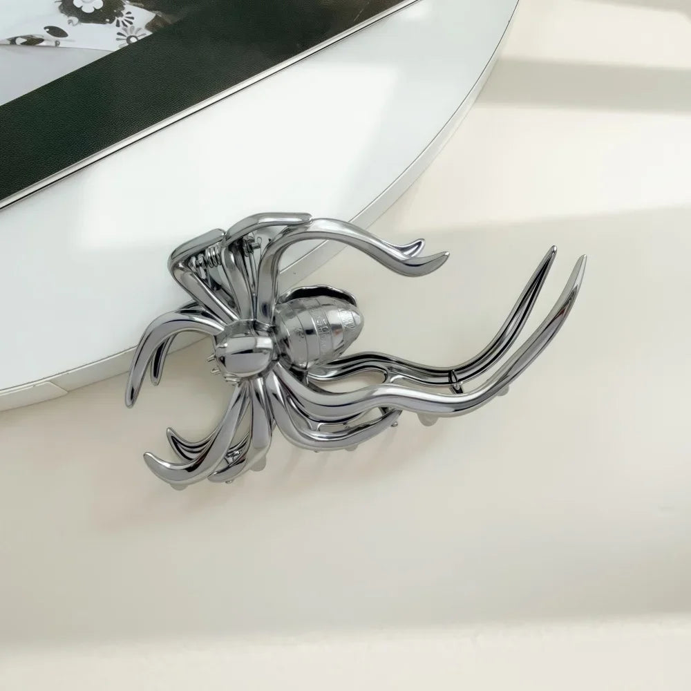 Halloween Alloy Bat Hair Claw Clips Y2K Gothic Style Metal Shark Clamp Girls Holiday Hair Accessories