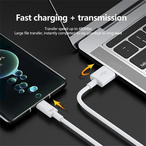1/3Pc 120W 10A USB to Type C Fast Charging Cable USB C Quick Charge Wire High Speed Transfer Data Cord for Huawei Samsung Xiaomi