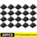 5-50Pcs Self Adhesive Cable Clips Cord Management Wire Holder Organizer Clamp Desk Tidy Cable Manager in Car Home Office Clips