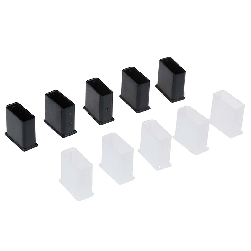 New 10Pcs Plastic USB Male Anti-dust Plug Stopper Cap Cover Protector Lids